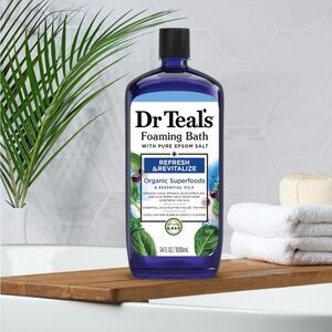 Dr Teal's Foaming Bath with Pure Epsom Salt, Refresh & Revitalize